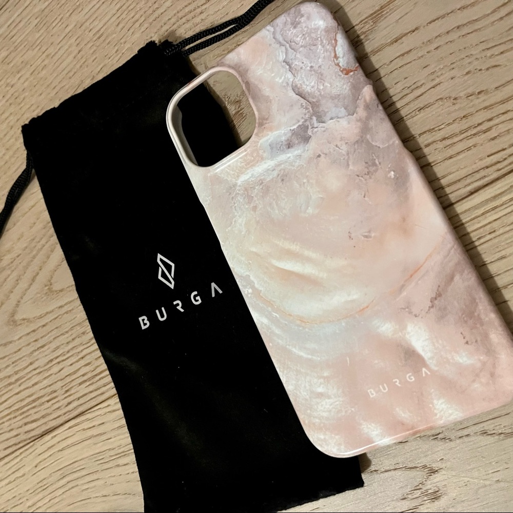 NWT BURGA iPhone 13 Nude Shades Marble Thin, Durable, Hard Shell Case